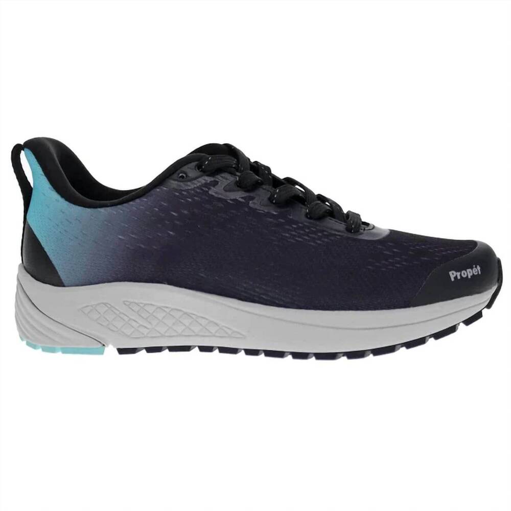 NEW PROPET women's one evolve shoes - 4e in black/aqua